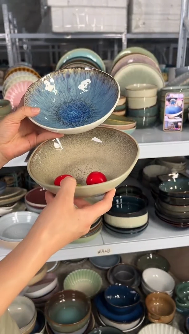 陶瓷外贸尾货瑕疵满20包邮X2 菜碗