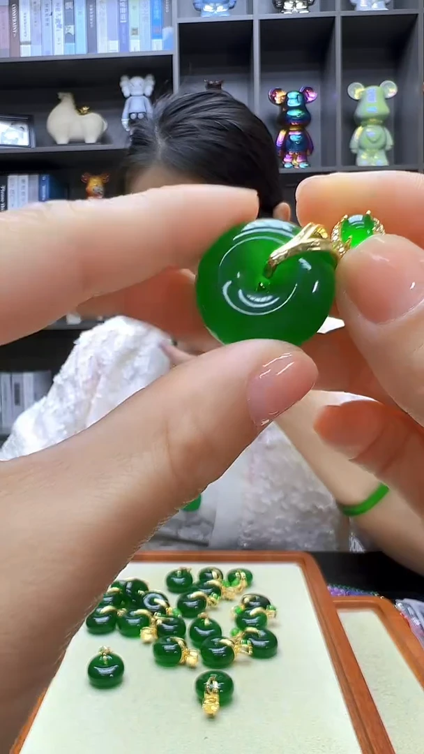 高货冰透diy劲饰平安扣