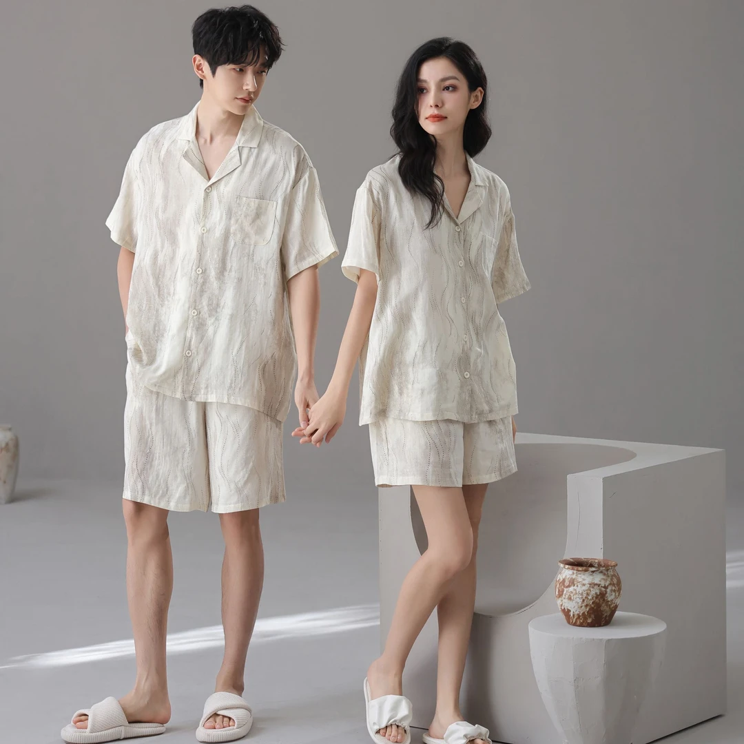 BZSO【枕山西谷】竹纤维棉丨180克/7A级/柔软/短袖短裤睡衣宽松夏季