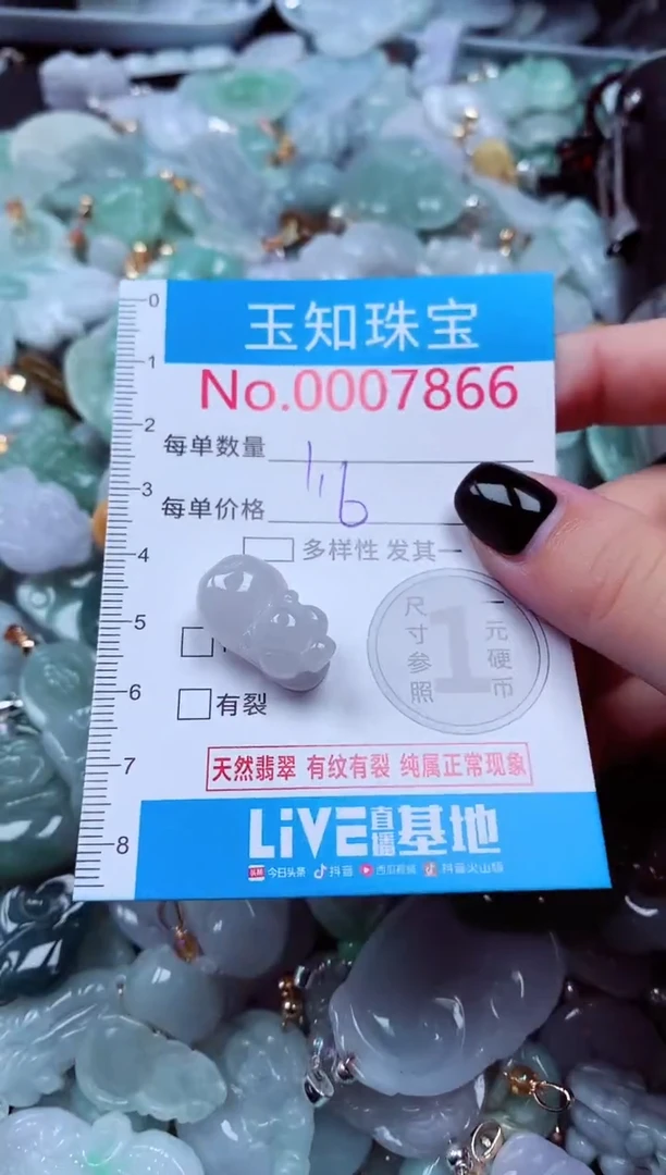 吊坠(不含链)未镶嵌翡翠7866