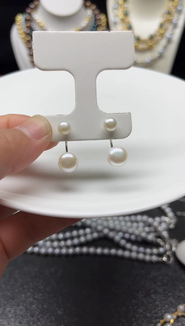 【闪购商品】淡水珍珠耳饰未镶嵌多人