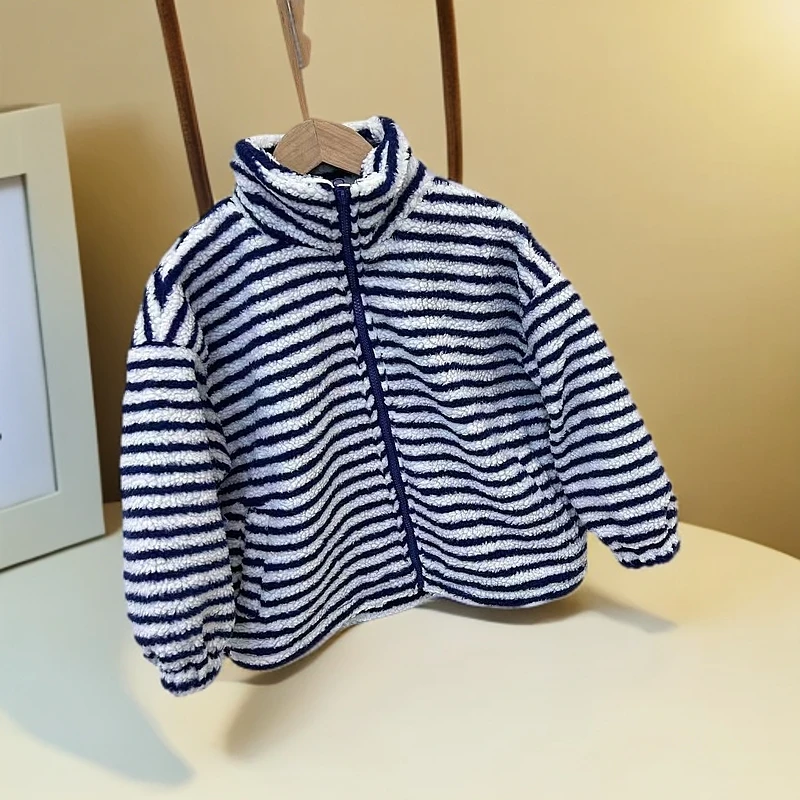 【现货】WT-23031儿童时尚休闲加绒加厚韩版秋冬冬款中童外套