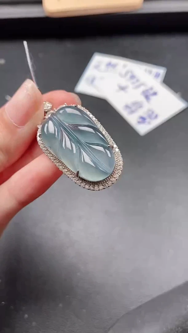 翡翠戒指银S925镶嵌51511