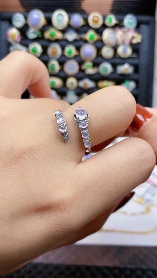 银S925镶嵌戒指翡翠226