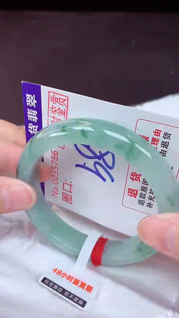 未镶嵌手镯翡翠58（48小时鉴赏期 ）