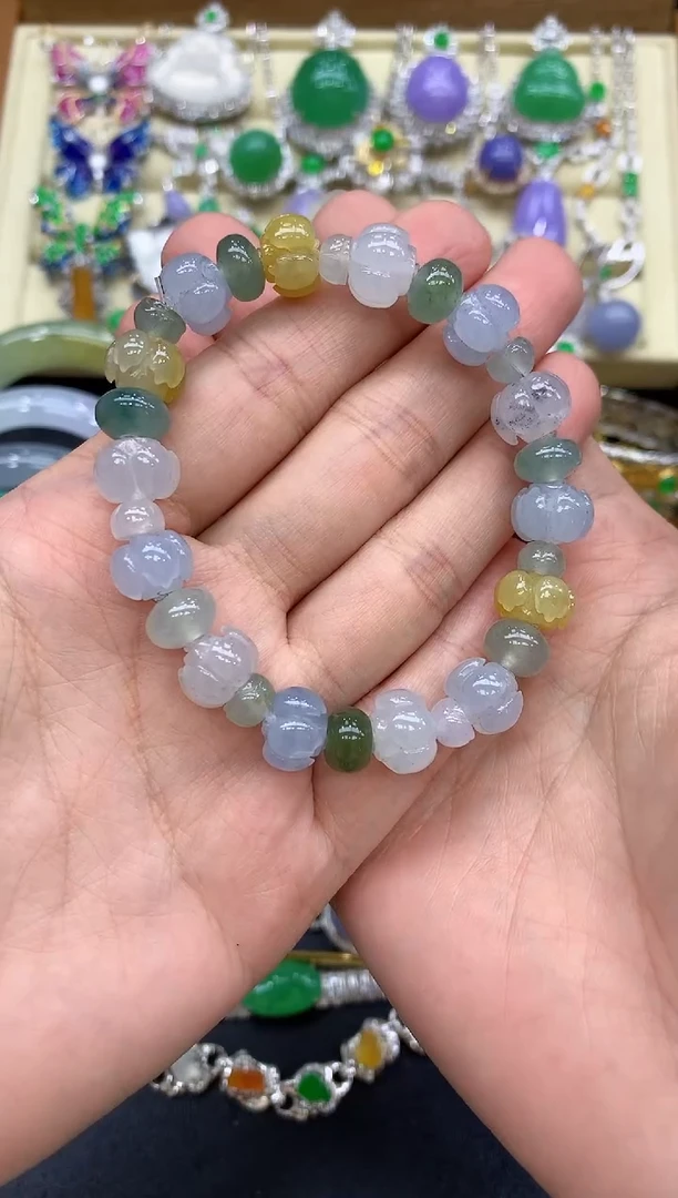 未镶嵌手串翡翠342-中国好珍宝
