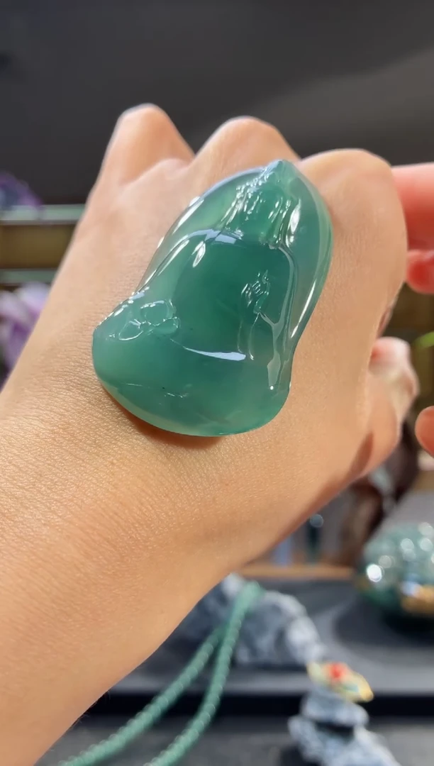 吊坠(不含链)未镶嵌翡翠观音