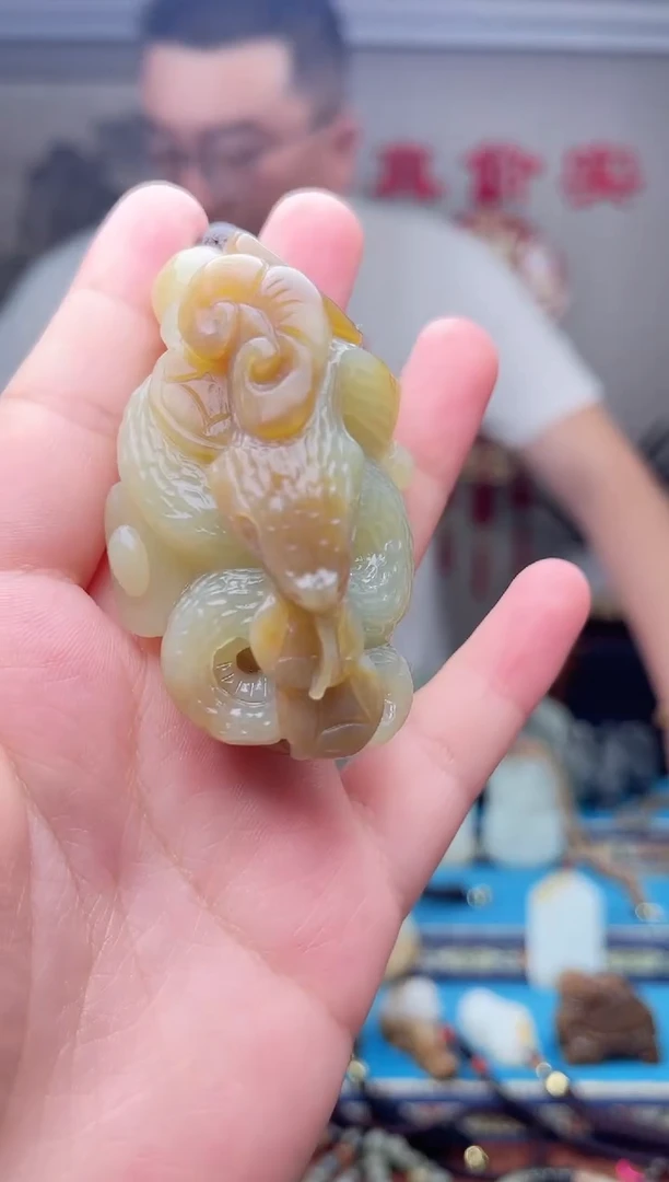和田玉未镶嵌挂件1