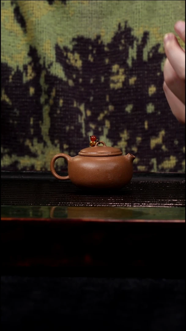 茶壶紫砂小福袋极品黄降坡