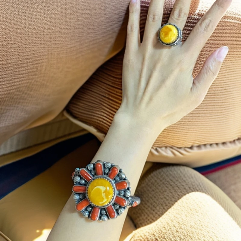 925银手镯 复古925银手镯国外回流饰品个性时尚百搭新年礼物