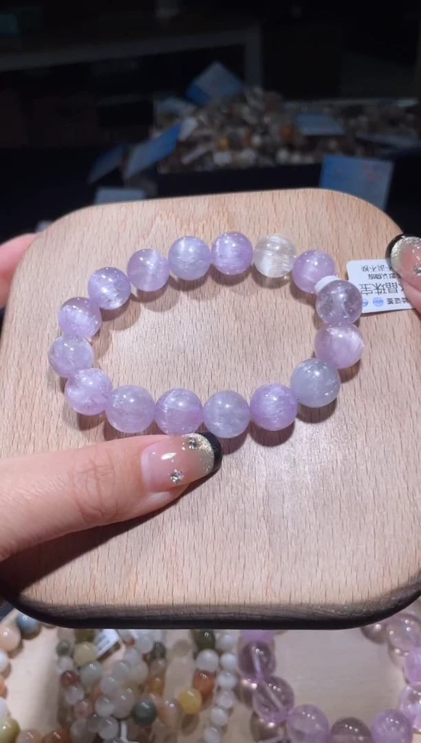 【闪购商品】锂辉石紫锂辉未镶嵌90号多样性发货一V 12+