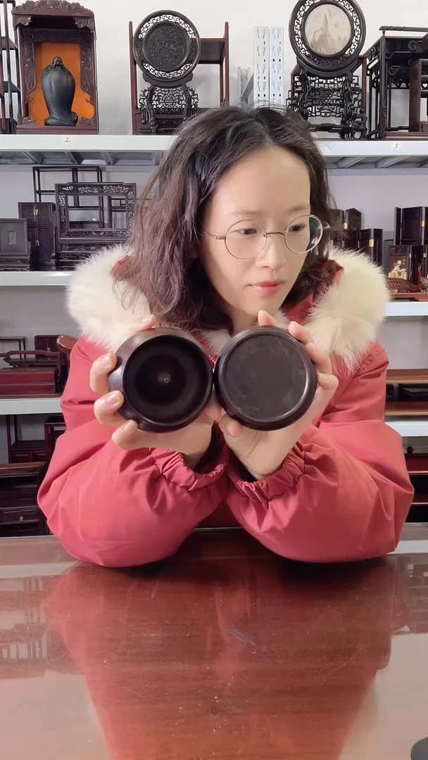 风车木（黑檀木）香炉加底座   20