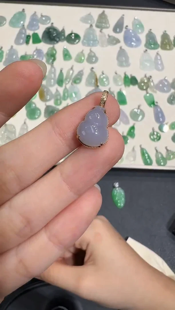 颈饰18K金镶嵌翡翠X1215-1501-153