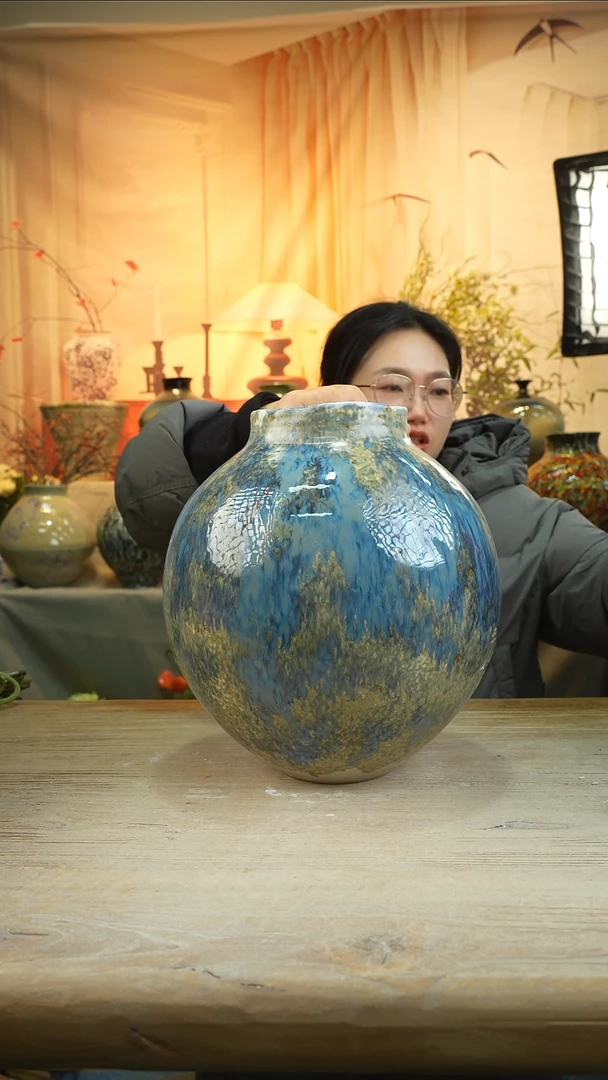 高33口12高温陶瓷花瓶