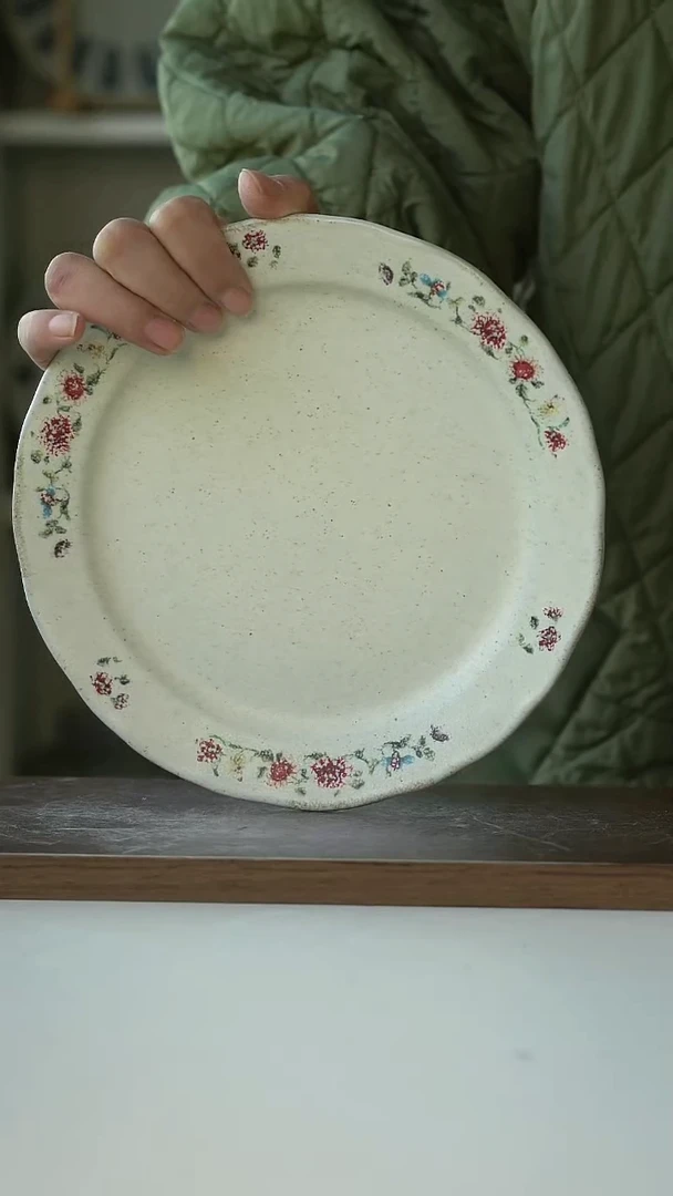 陶Hitable粉黛早餐盘21cm@4-2@