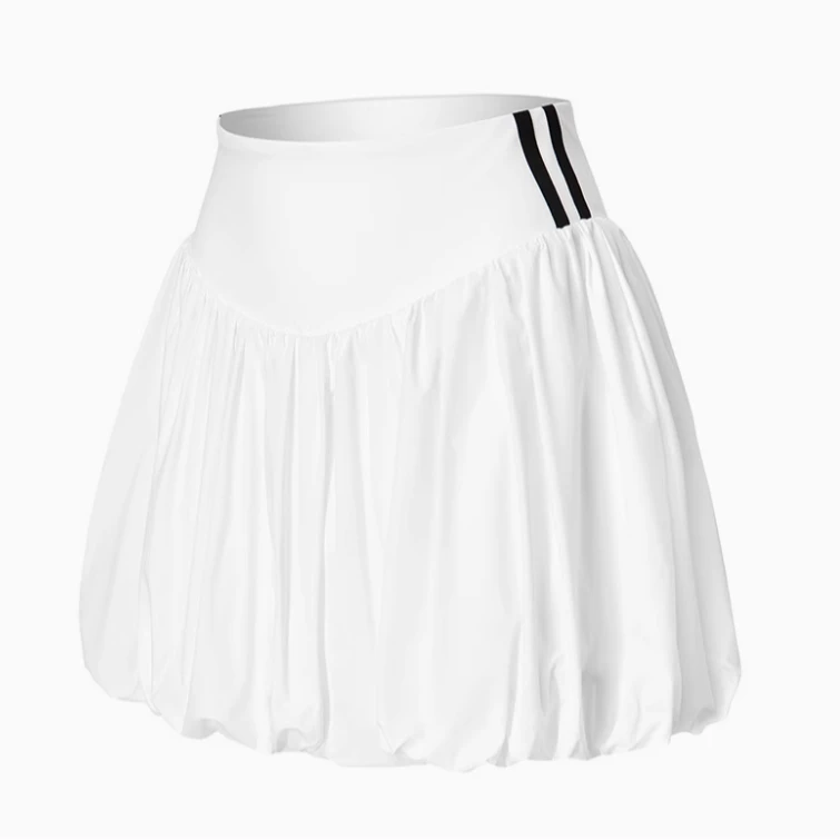 夏季网球裙短裙防走光假两件高尔夫羽毛球户外健身运动a字花苞裙