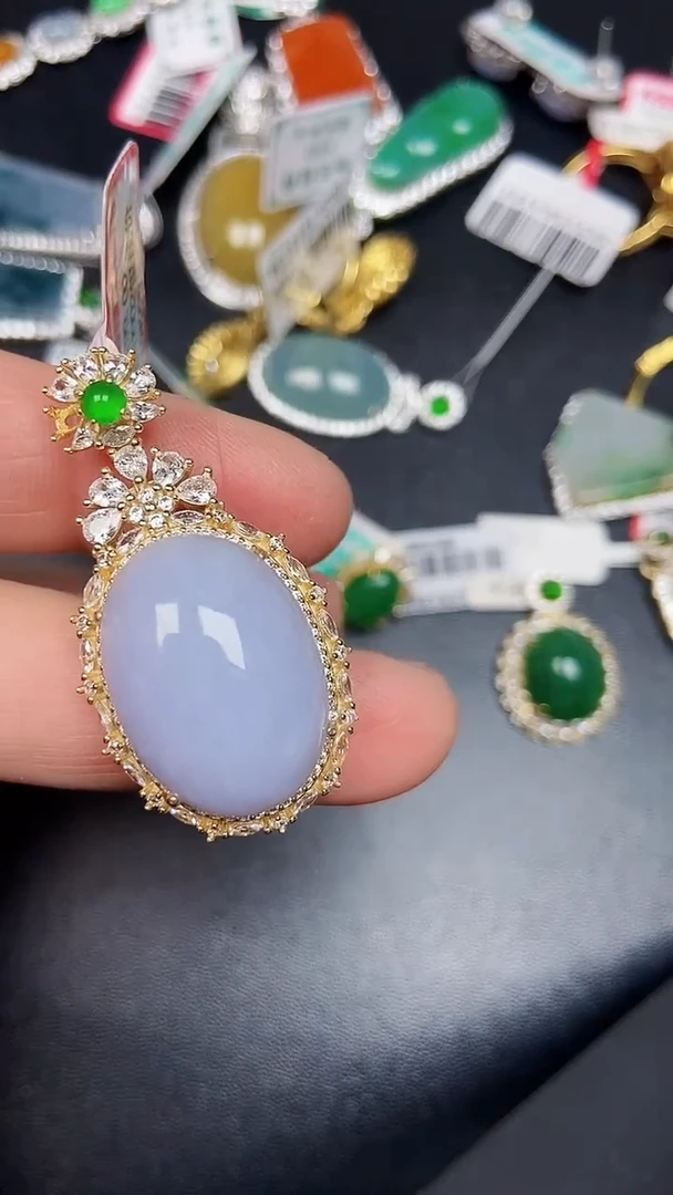 银S925镶嵌戒指翡翠2610