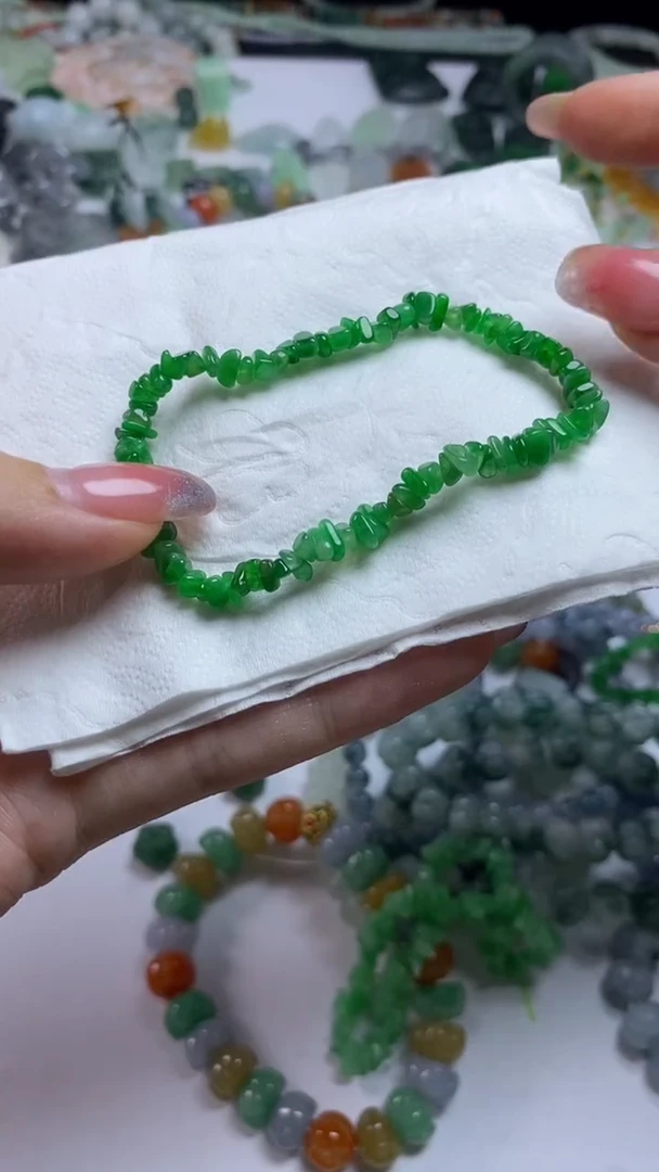 未镶嵌手链翡翠翡翠