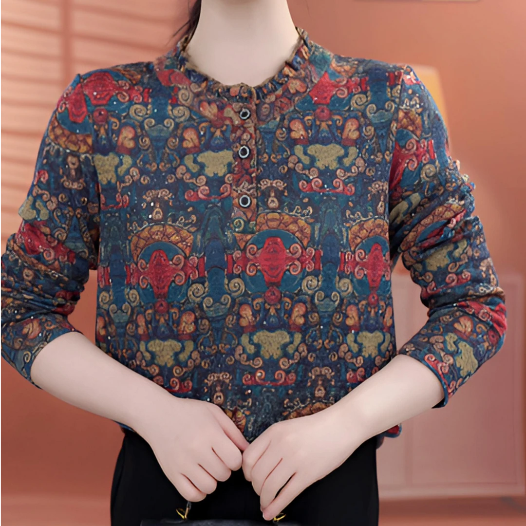 CX128【出口原单】法式高级优雅百搭显瘦遮肉衬衫-西西