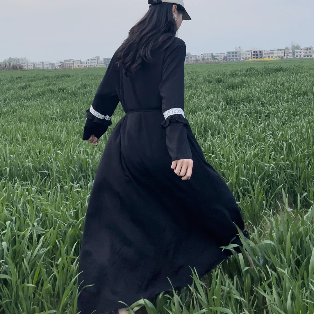 9916#棉绸防晒长款连衣裙拉链 开衫