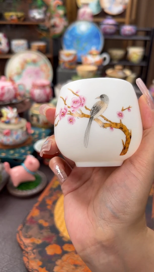 方丽华手绘龙蛋杯