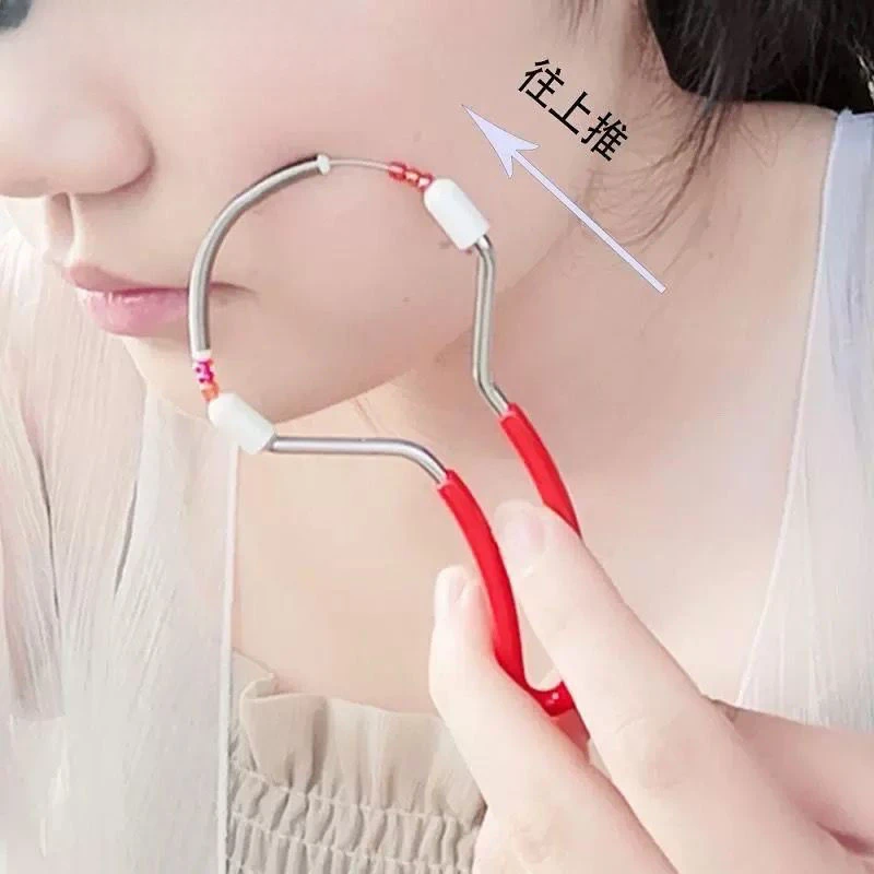 女士脸部脸器除毛器面部小胡子弹簧汗毛拔毛神器挽脸挽面器脱毛家