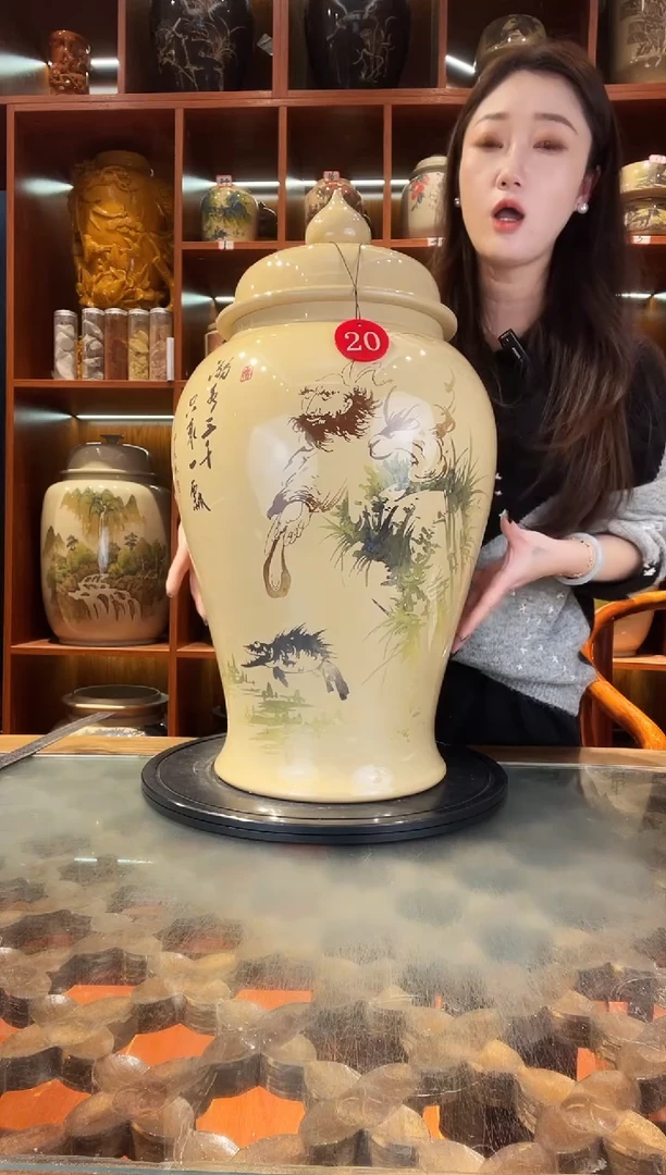 罐李旭泽作品大号将军缸@20