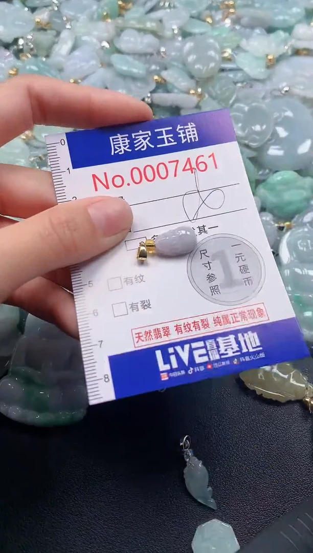 吊坠(不含链)未镶嵌翡翠7461