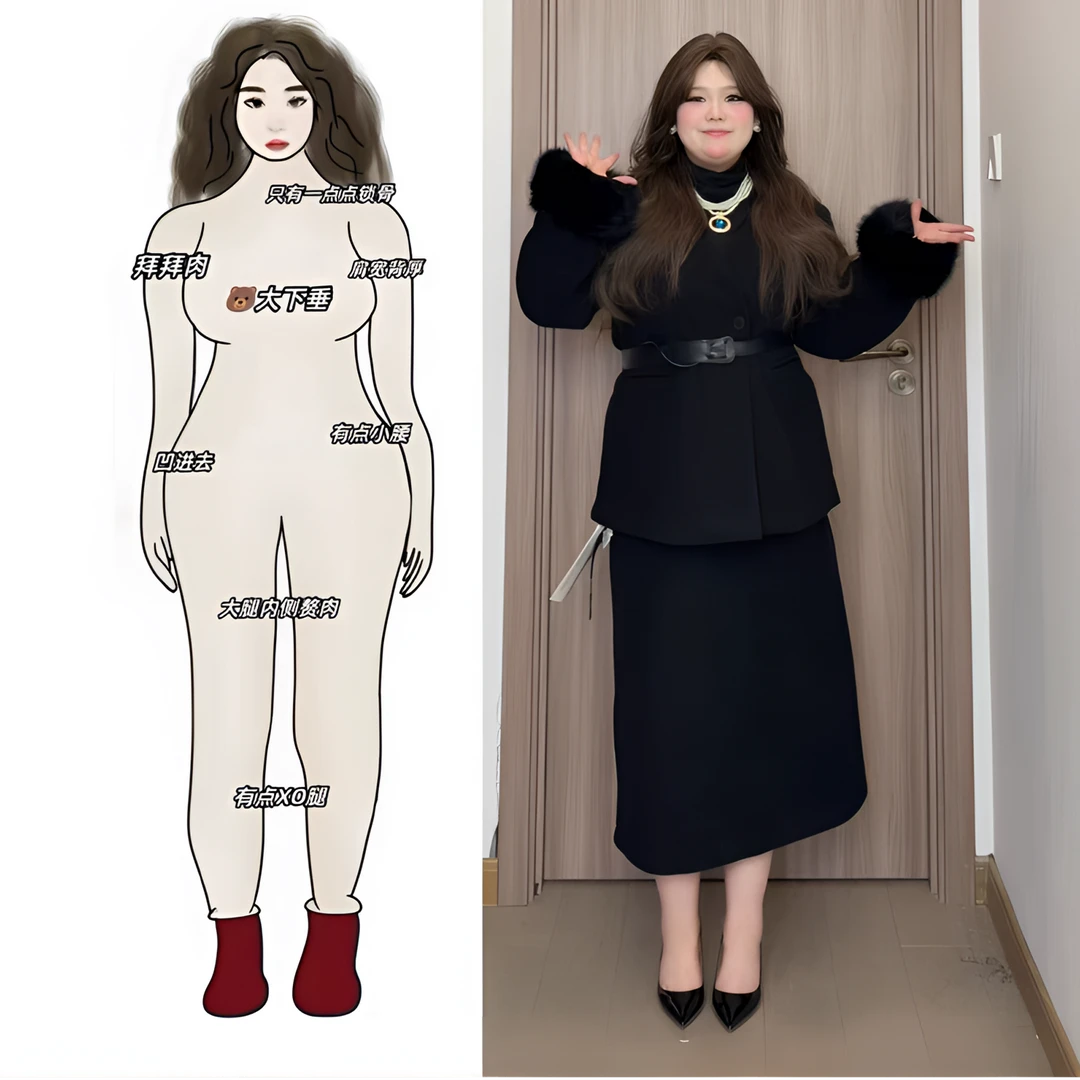 【源头厂家】奢香夫人气质时尚高级西服外套显瘦半身裙套装大码女