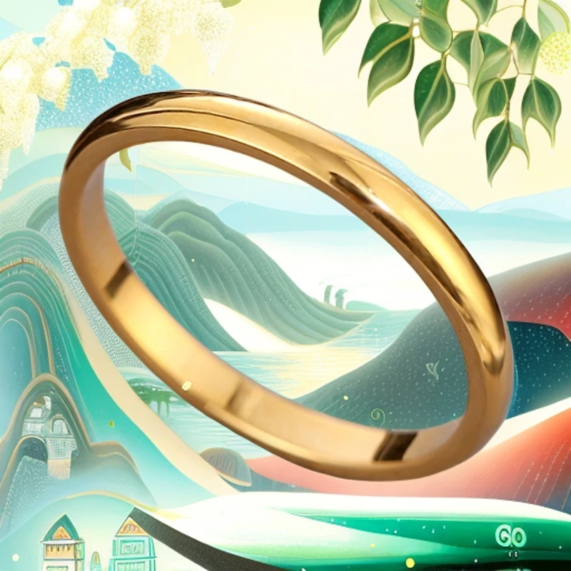 合金戒指 【珍珠镍戒指4mm】中古情侣时尚素款必备简约