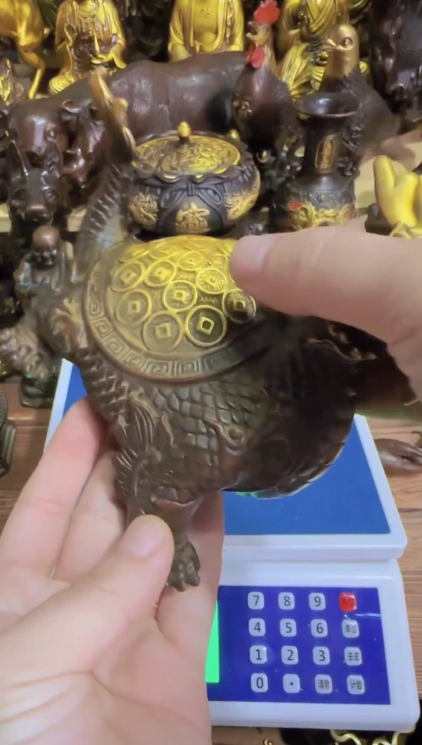 老黄黄铜摆件装饰品