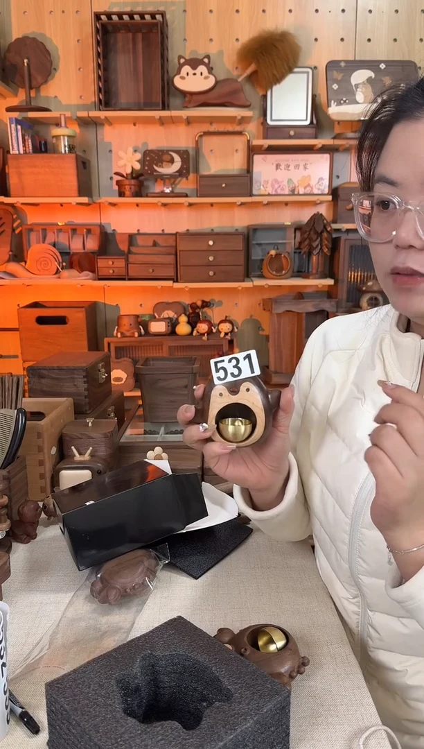 木531北美黑胡桃企鹅门铃