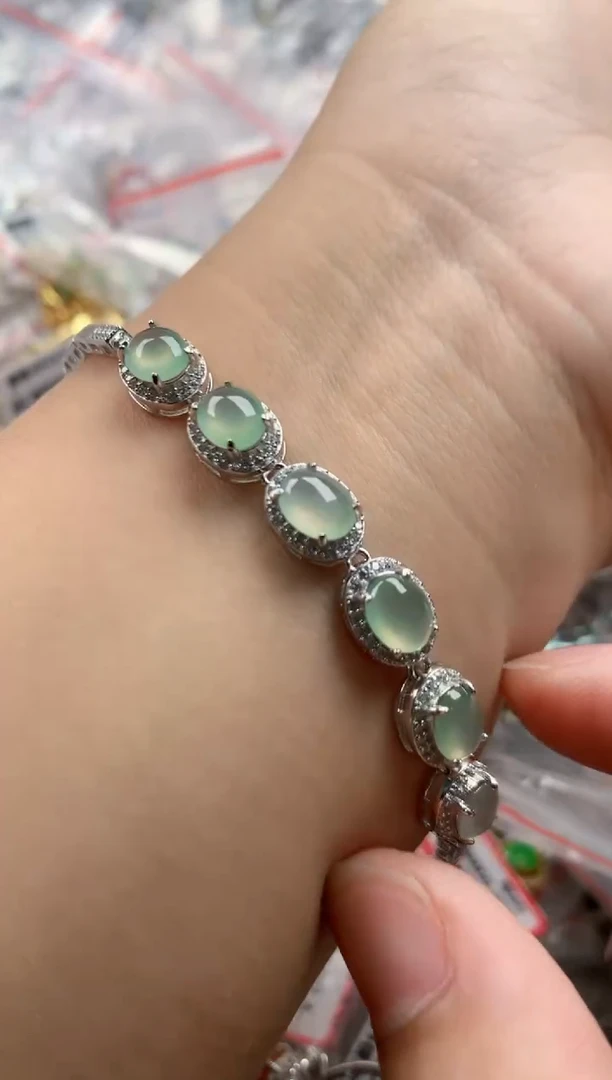银S925镶嵌戒指翡翠222    3