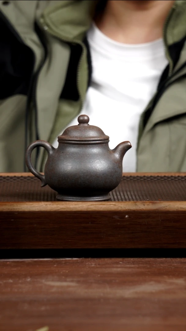 茶壶紫砂红*林蟹壳青柴烧高潘225CC