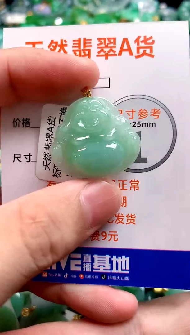颈饰18K金镶嵌翡翠0835217855