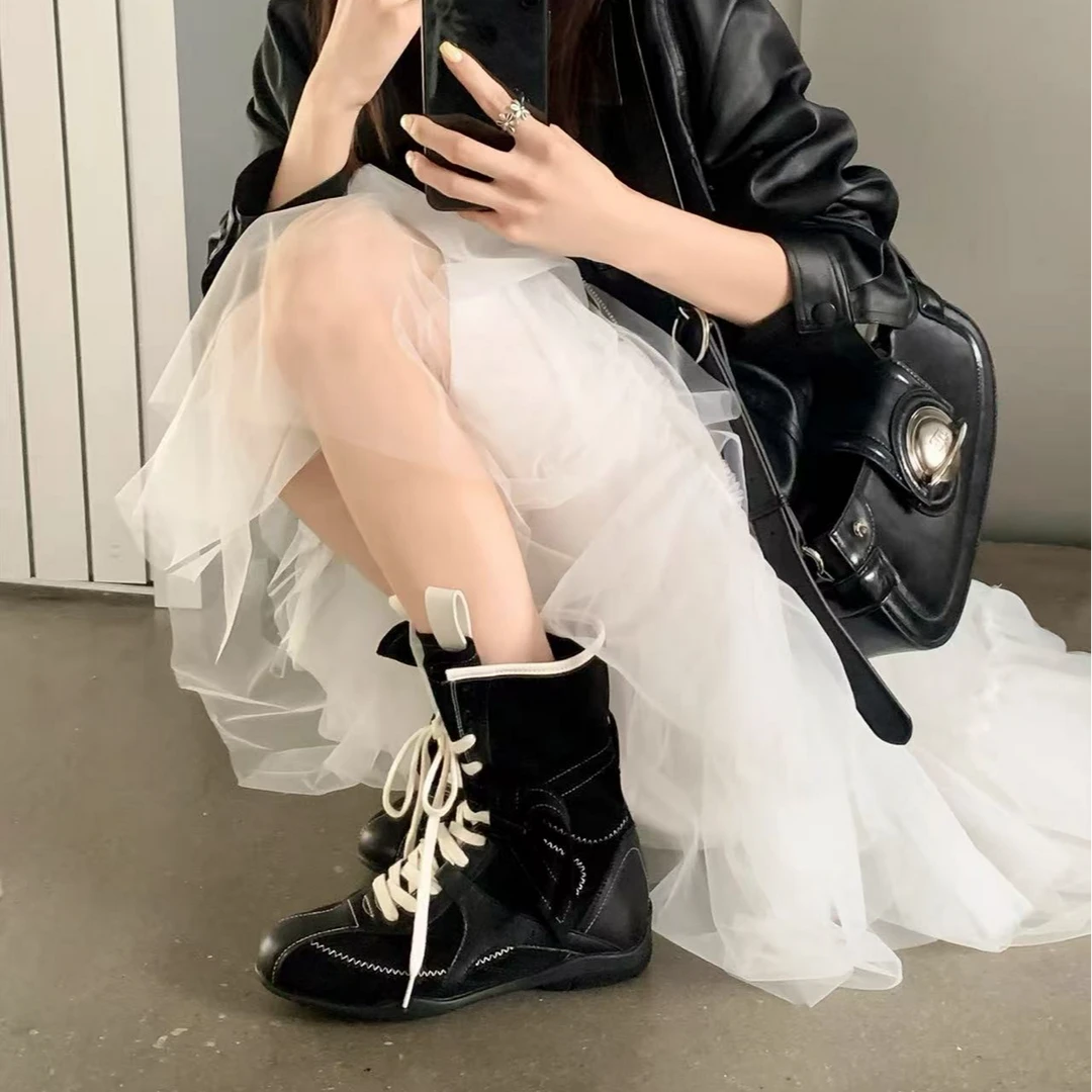 90015爆款美拉德设计师定制款街游出行时尚女靴