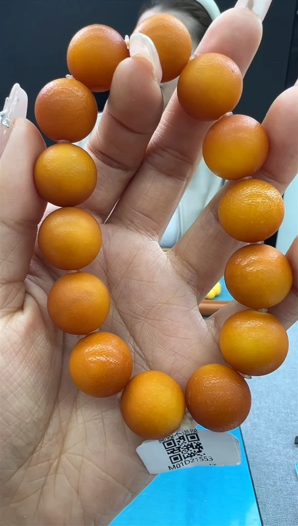【闪购商品】琥珀手链未镶嵌54秒拍号