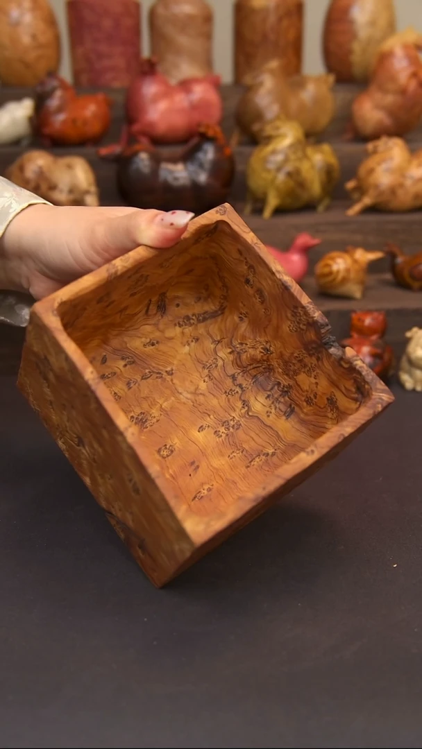 交趾黄檀（大红酸枝）鬼柳方盒