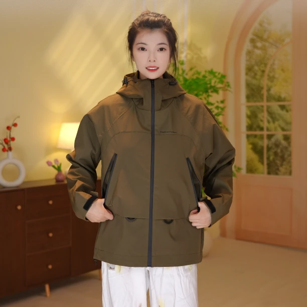 驰希图 新款男女通用五防冲锋衣高品质硬壳户外防水防风外套