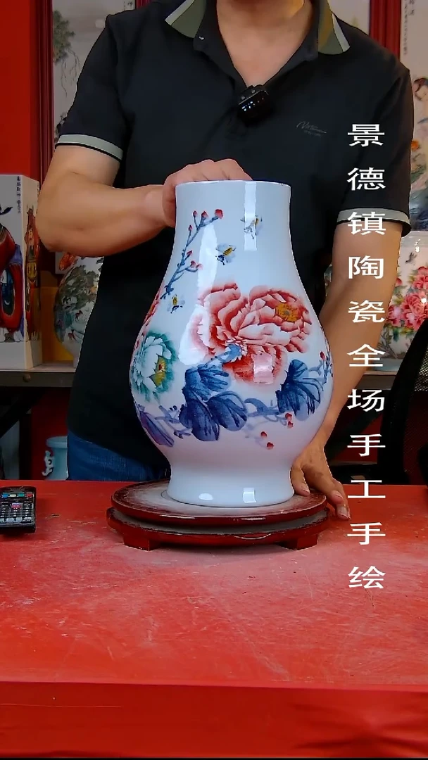 摆件手景德镇陶瓷 全场手工绘13