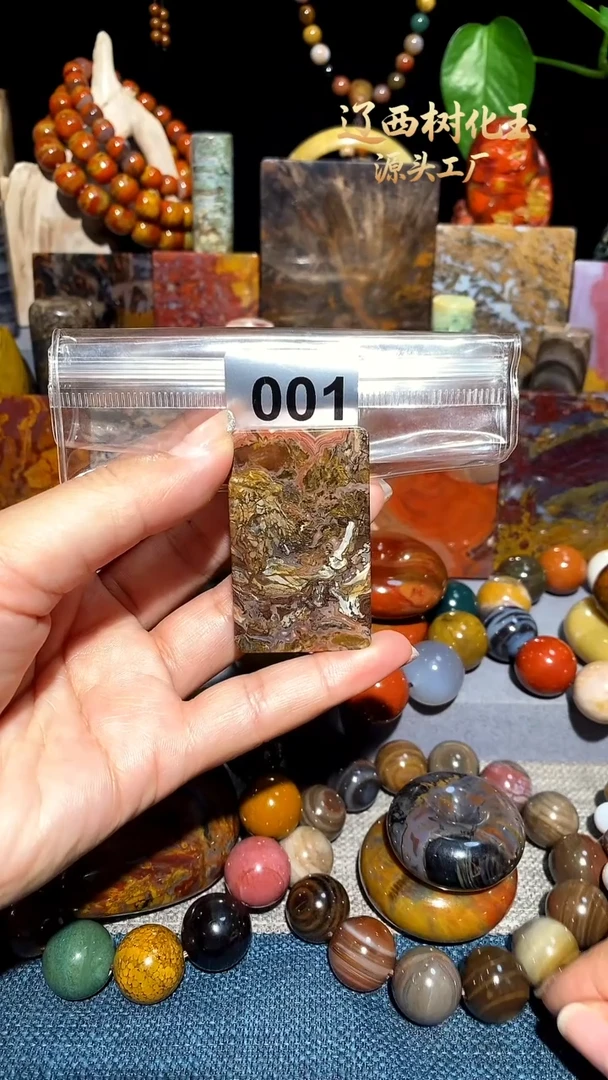 未镶嵌-硅化玉天然北票硅化玉吊坠