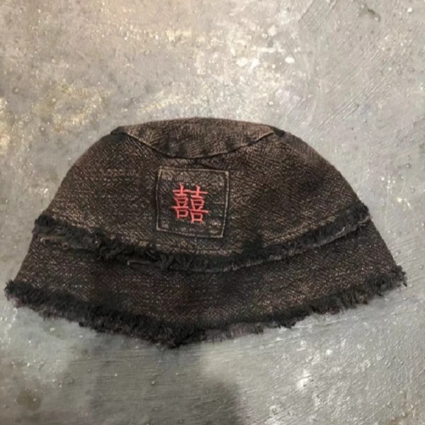 HY    F6011喜字毛边帽