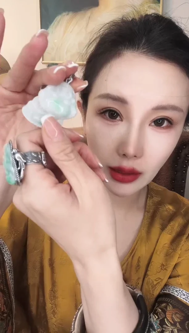 颈饰未镶嵌翡翠一****云翡翠E137