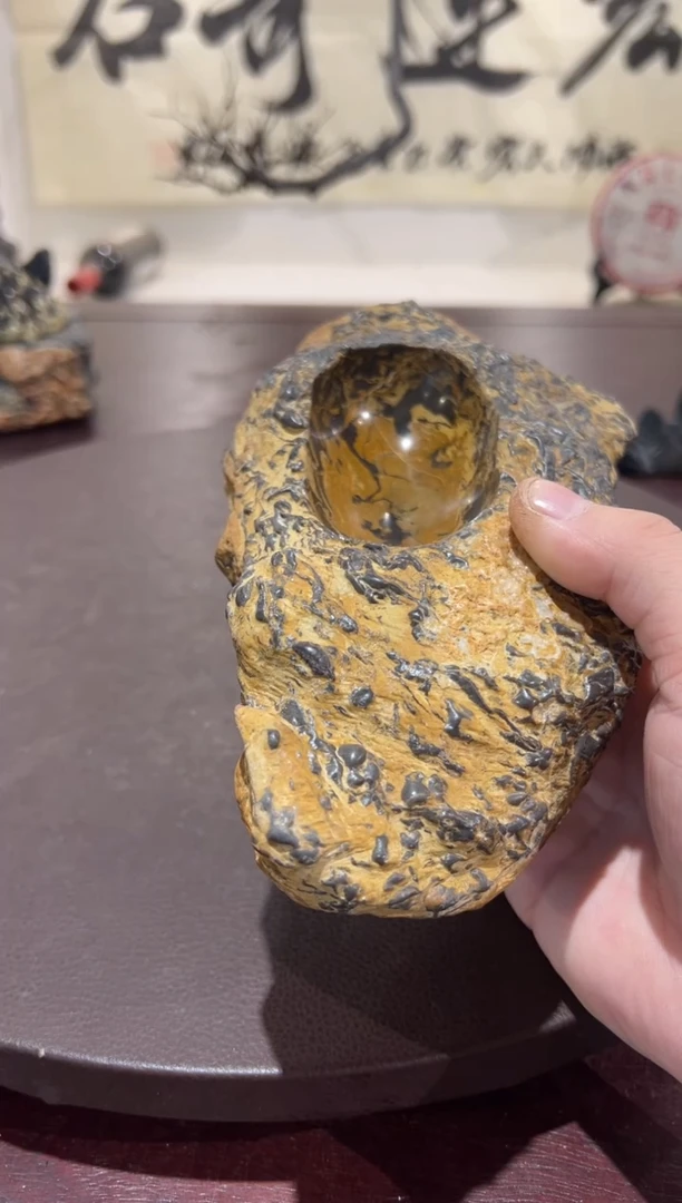 意境典雅砚台烟缸香炉摆件