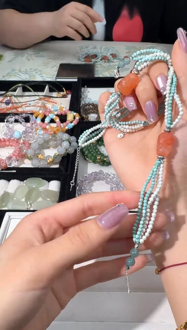 淡水珍珠手绳未镶嵌O011珍珠松松编织南h财财款