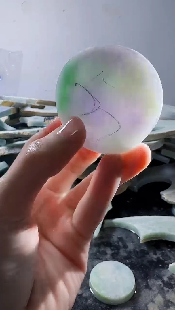 裸石翡翠缅甸翡翠A货文2168