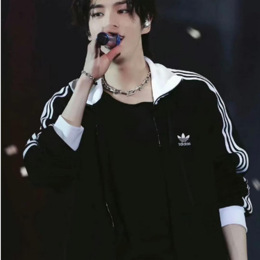 【玖伍AD专享】三叶草华夫格运动夹克外套JW0110