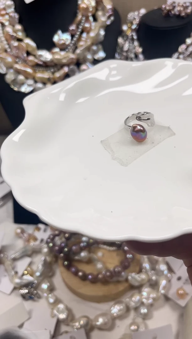 未镶嵌戒指淡水珍珠【纯恬珠宝】