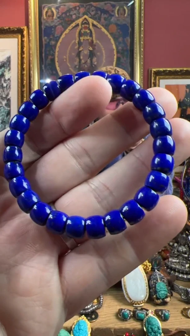 未镶嵌青金石手串14号 青金石手串套装ylp8.2mm24g