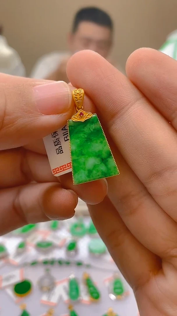 【闪购商品】翡翠颈饰18K金镶嵌新号开播，全场乱卖